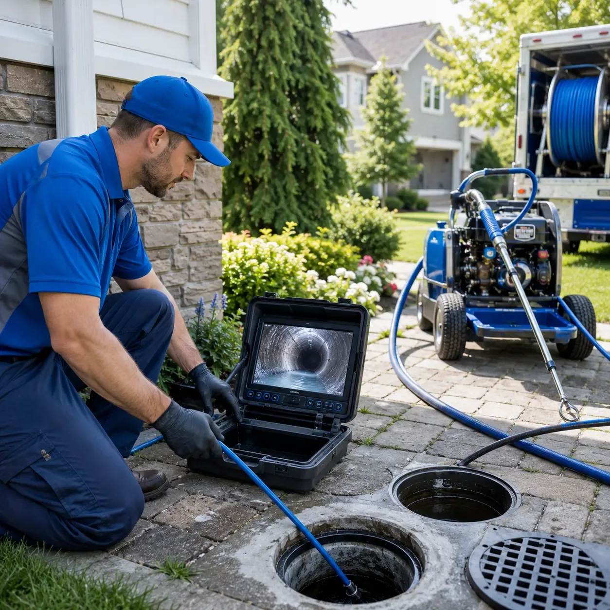 Outdoor drain cleaning professionals serving Grantville, PA